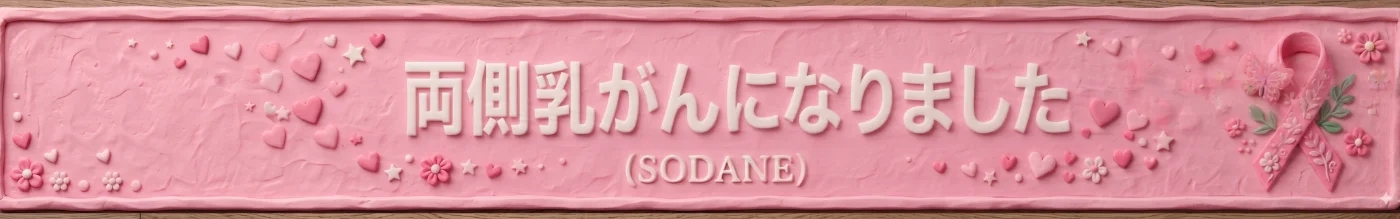 両側乳がんになりました。（SODANE）